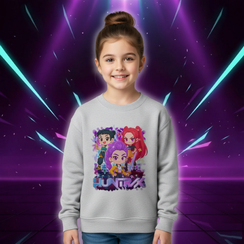 Générique Girls' Boys' Hoodie- Printed Huntrix Huntr/X Sweatshirts Children Printed Long Sleeve Casual Hoodie Clothes Fashion for, 00 Purple, 3-4 Years