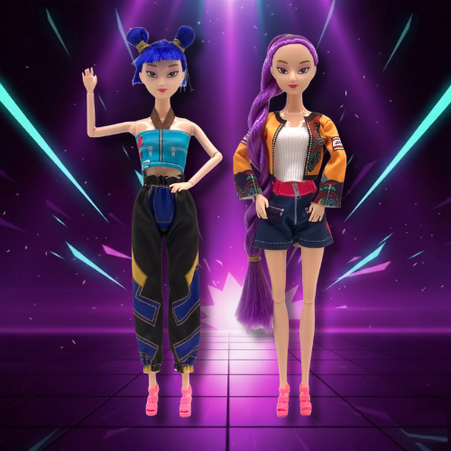 figurine huntrix demon hunter kpop