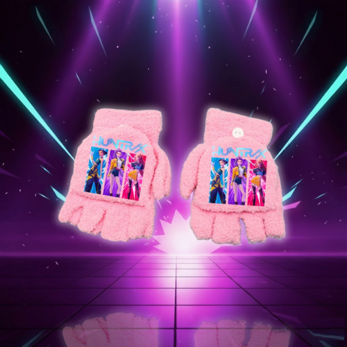 Gants Mi-doigts Kawaii Demon Hunters pour Filles