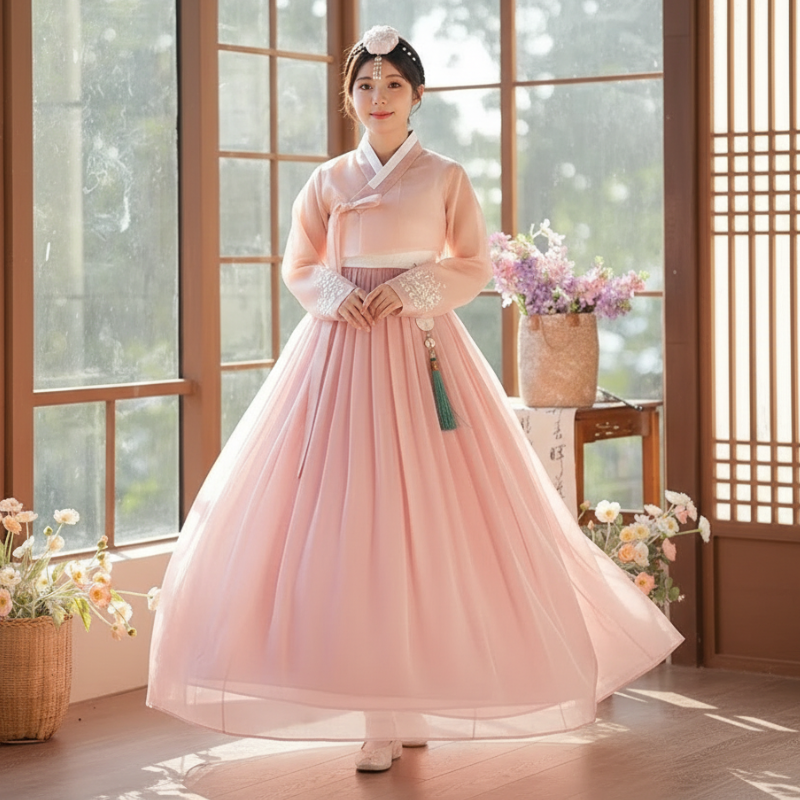 Costume Hanbok Traditionnel pour Femme