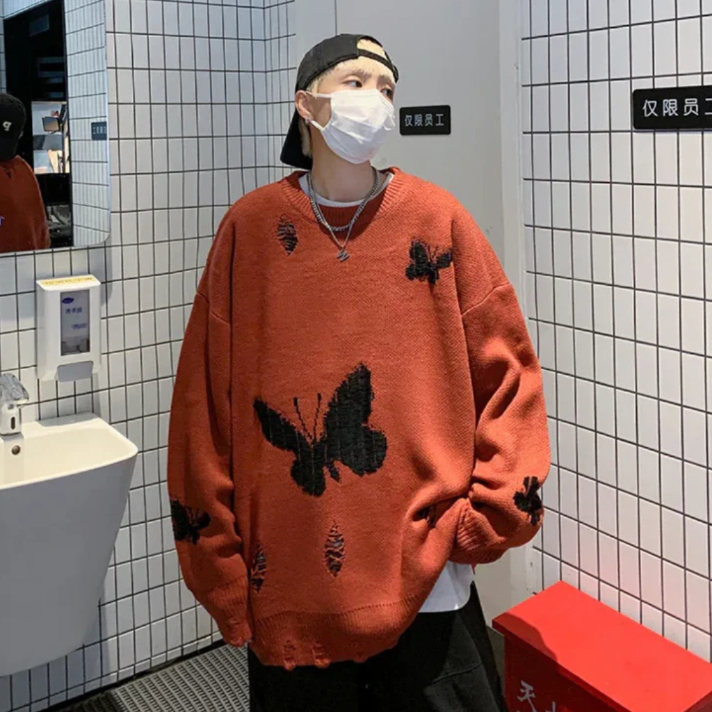 Pull Korean Homme Oversize