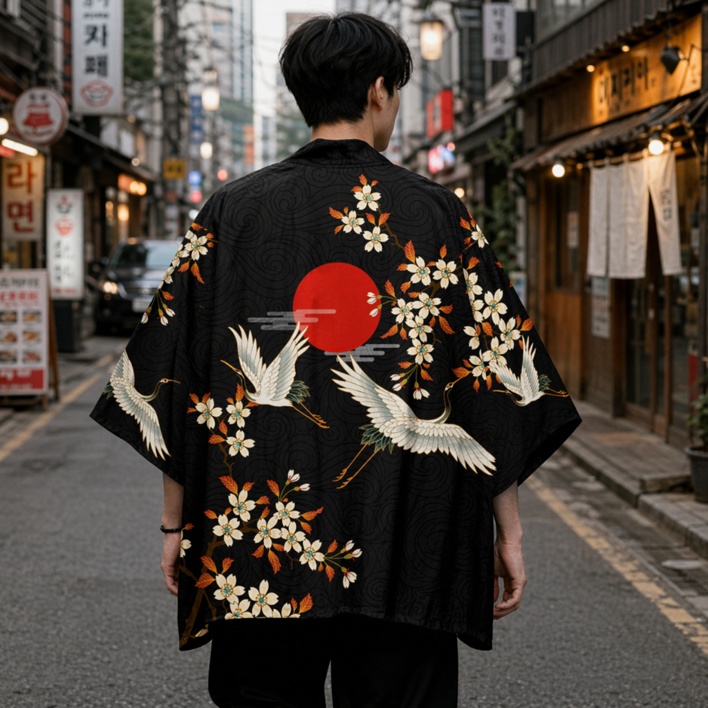 Veste Kimono Grue