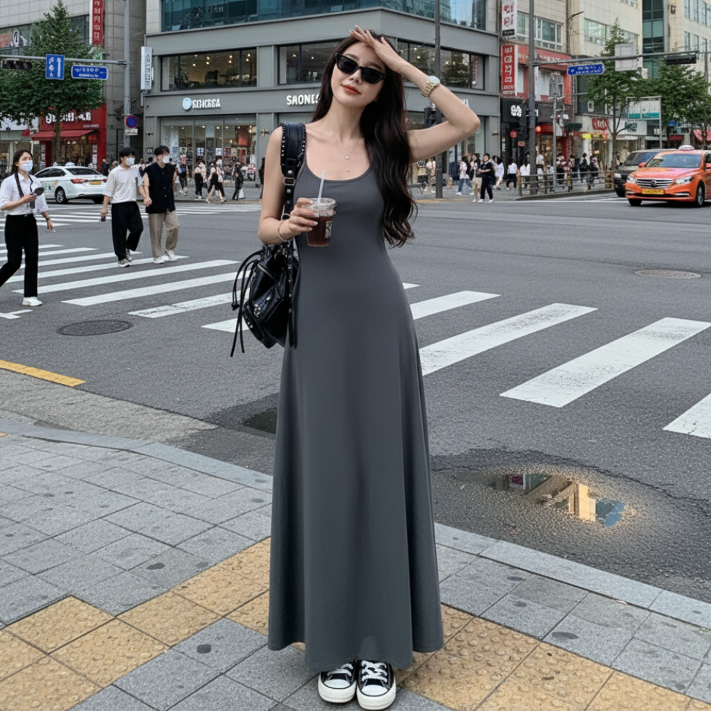 Robe Longue Fluide Femme