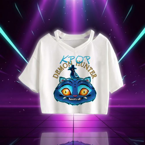 Crop T-shirt KPop Derpy Tiger Chasseur de Démon