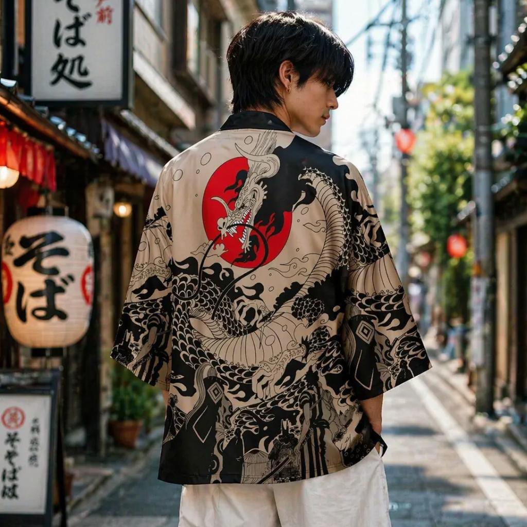 Kimono Cardigan Dragon