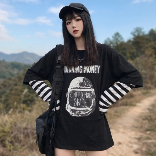 T-Shirt Long Rocking Money
