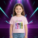 2025 Hot Movie Soft Cotton Baby Girls T Shirt Children's Clothing KPop Demon Hunters Fans Gifts Kids Clothes Fashion Casual Tops (Copie)