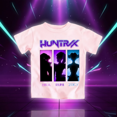 2025 Hot Movie Soft Cotton Baby Girls T Shirt Children's Clothing KPop Demon Hunters Fans Gifts Kids Clothes Fashion Casual Tops (Copie)