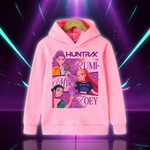 2025 KPop Demon Hunter Cartoon Girls Boy Hooded Sweatshirt Warm Children's Korean Fashion Casual Tops Casual Girls Clothing (Copie)