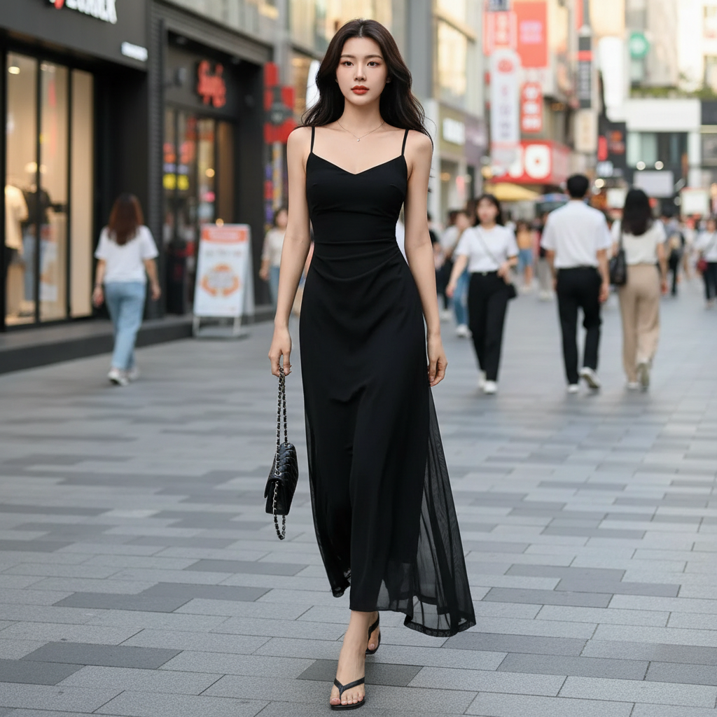 Robe Sexy à Fines Bretelles