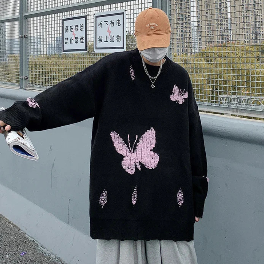 Pull Korean Homme Oversize