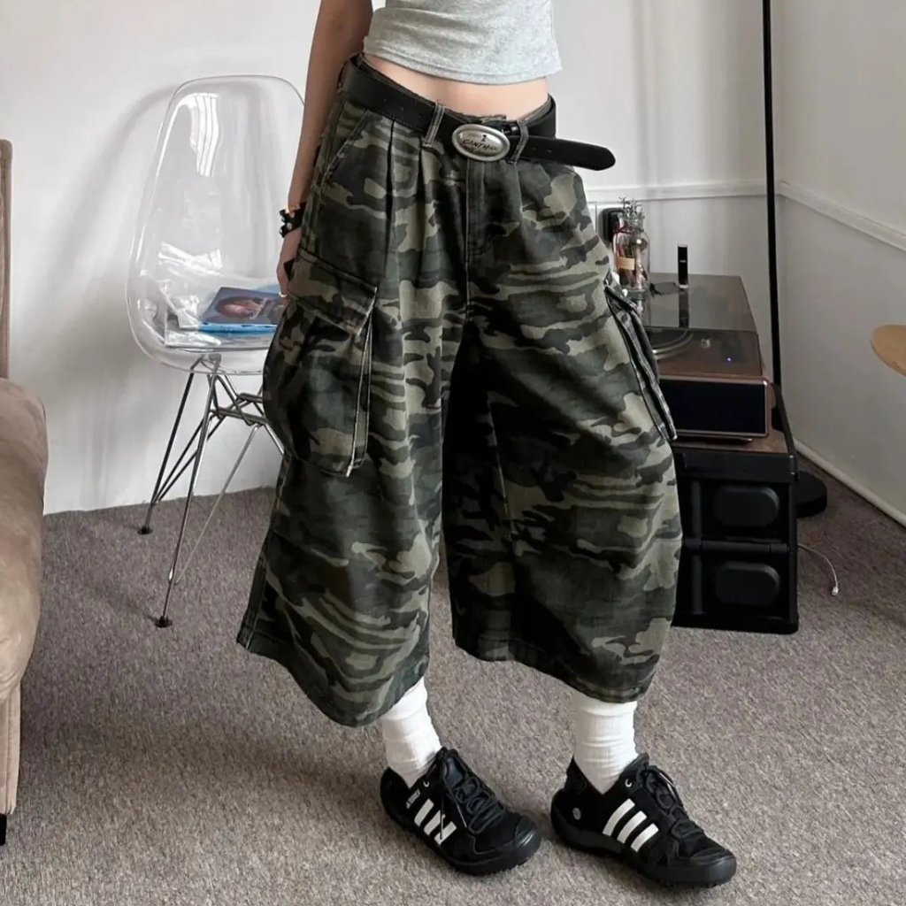 Pantalon Cargo Camouflage Baggy