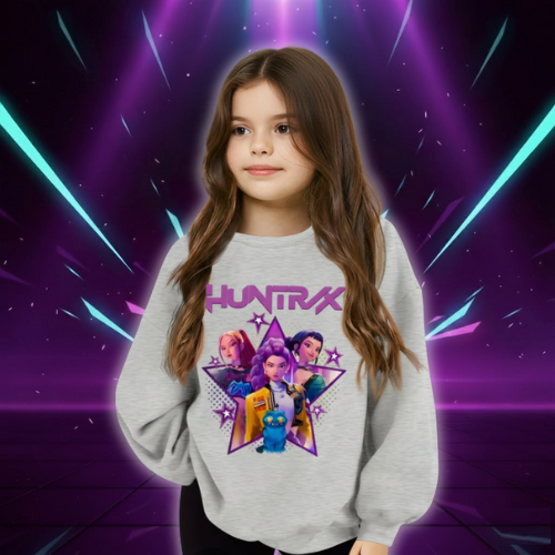 Sweat KPop Huntrix pour Fillettes