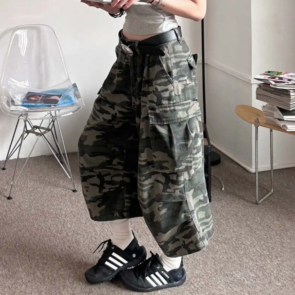 Pantalon Cargo Camouflage Baggy