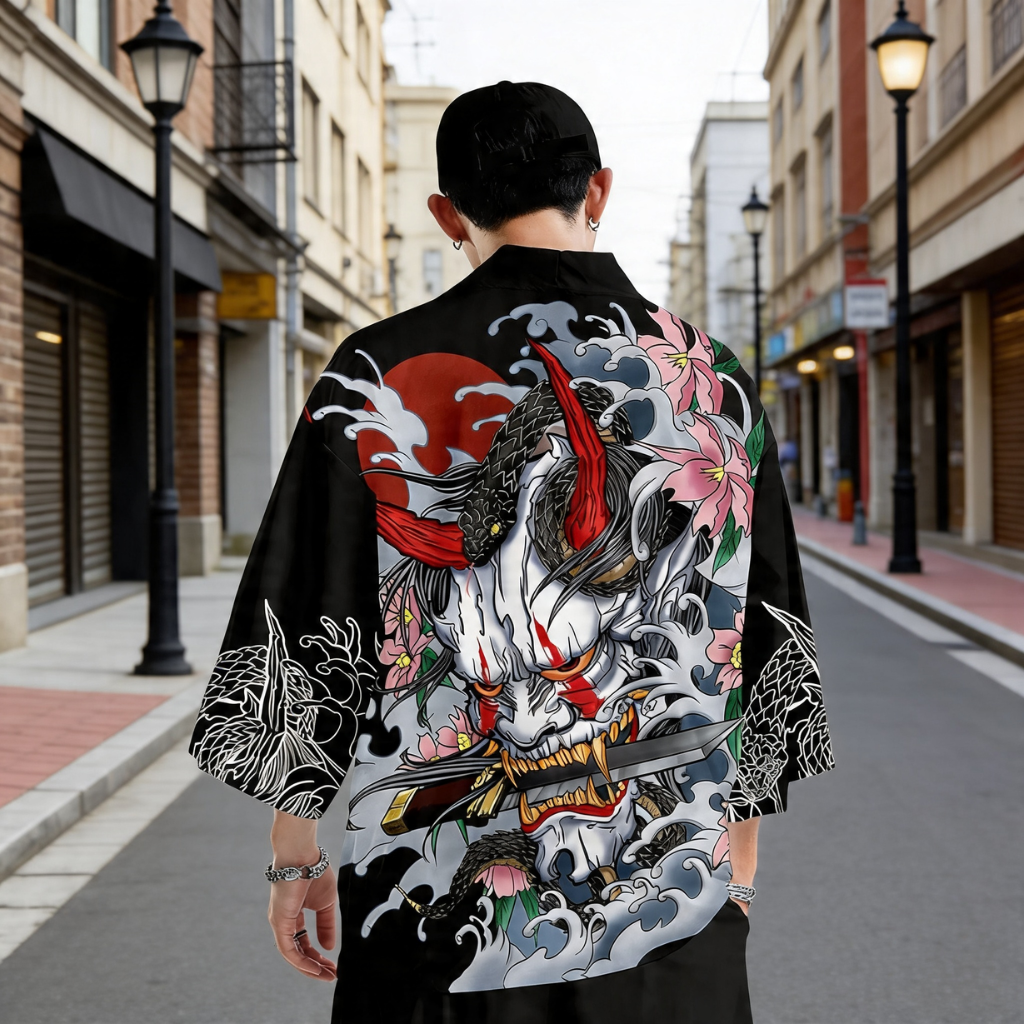 Kimono Streetwear Dragon