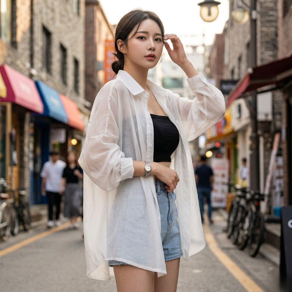 Chemise Transparente Oversize