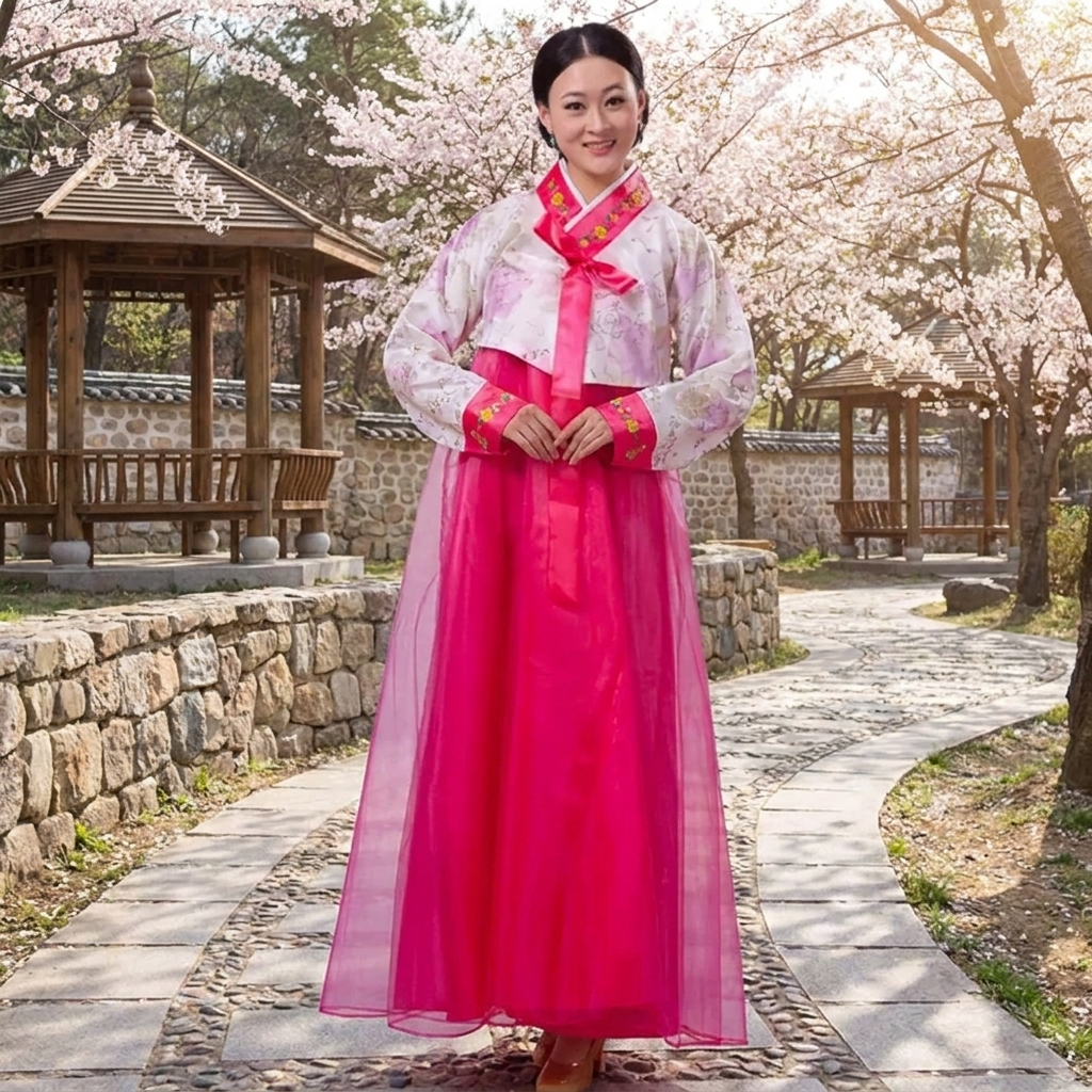 Hanbok Femme à Voile