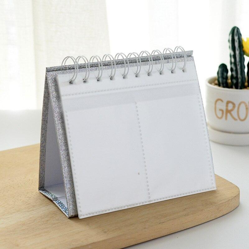 3inch Ins Desk Polaroid Photocards Storage 68 Pockets Calendar Book Photo Album Desk Stard  Idol Card Holder Stationary
