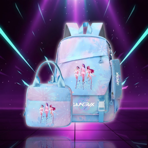 Ensemble Cartable & Sac à Repas KPop Demon Hunters