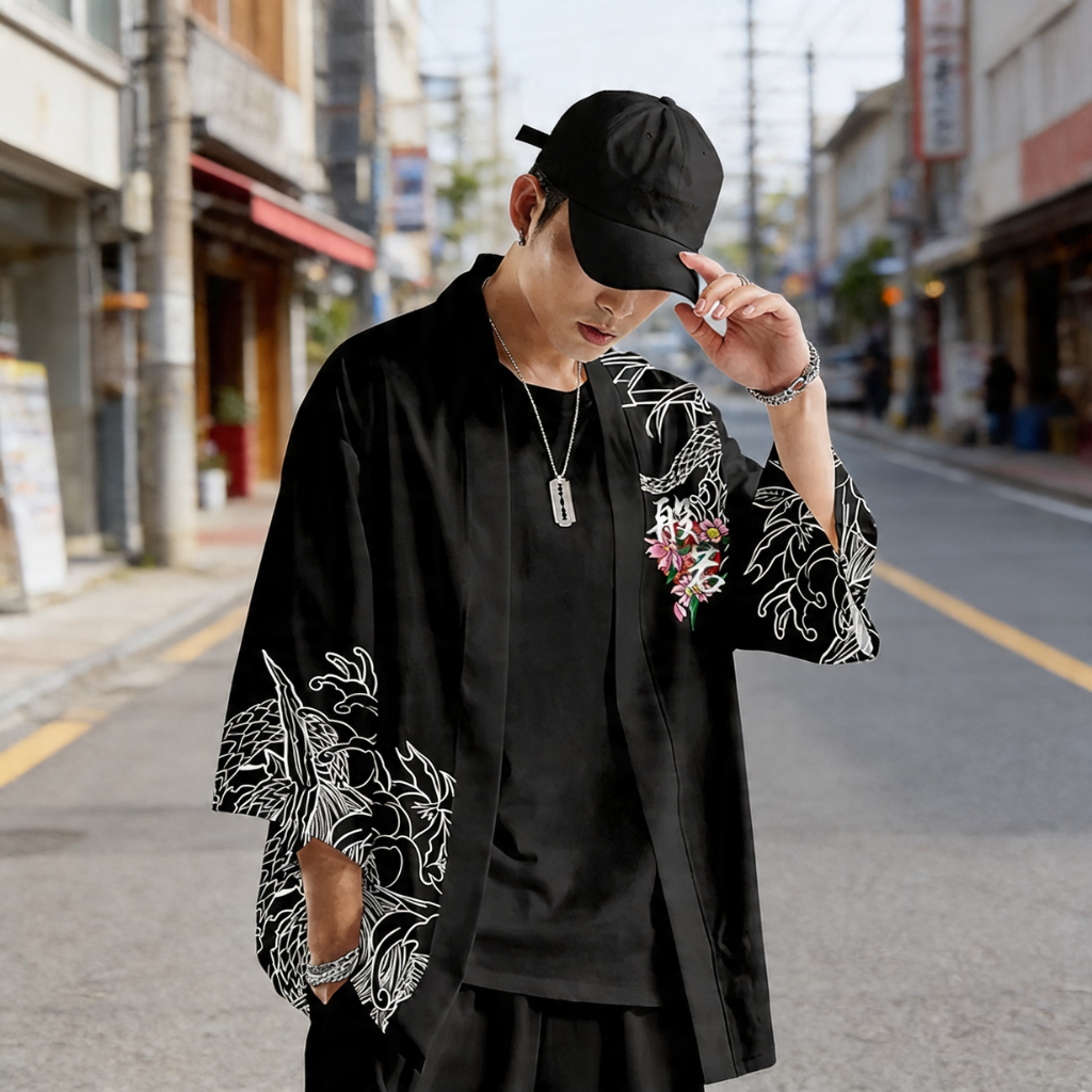 Kimono Streetwear Dragon