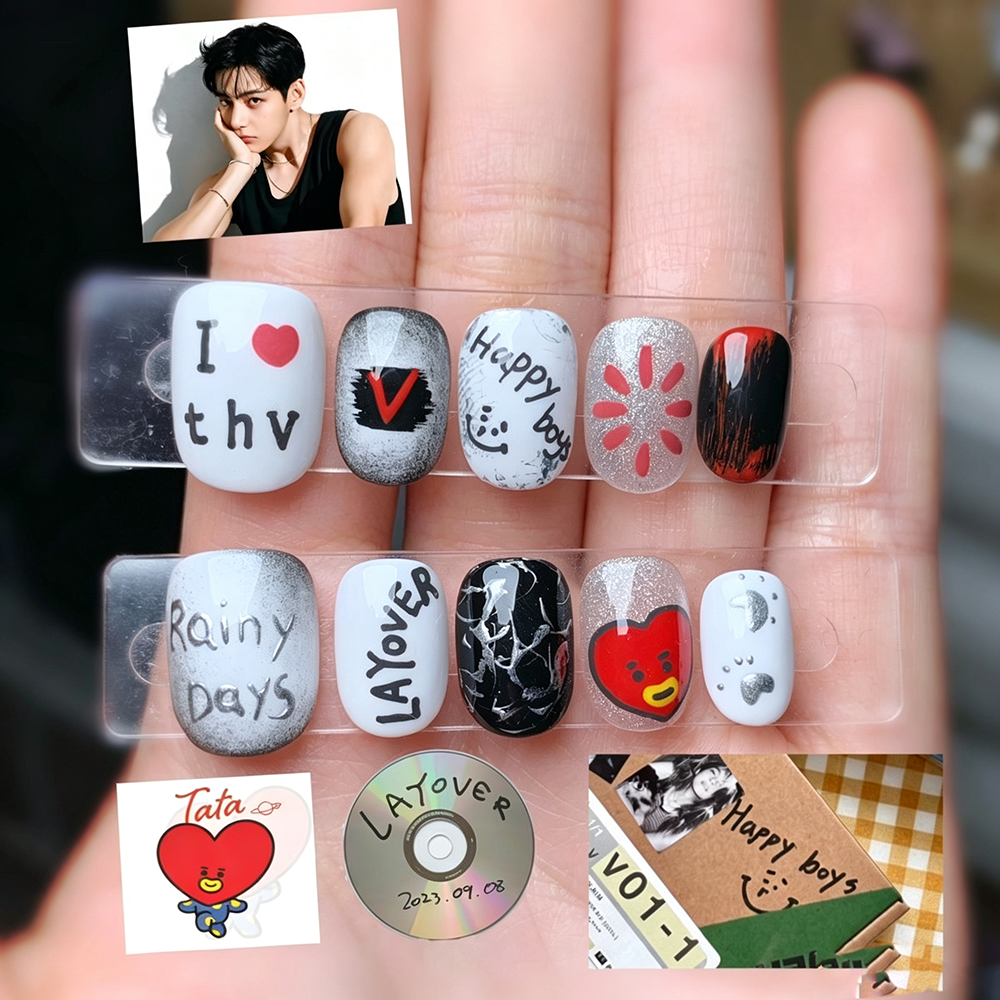 Kit de Faux Ongles BTS V K-pop