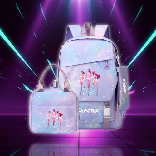 Ensemble Cartable & Sac à Repas KPop Demon Hunters