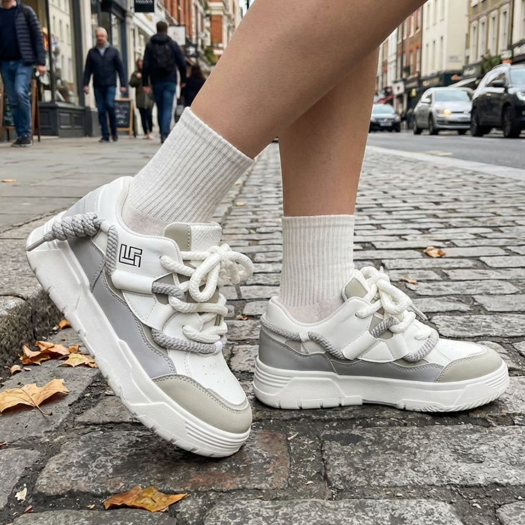 Basket Chunky à Lacets Corde
