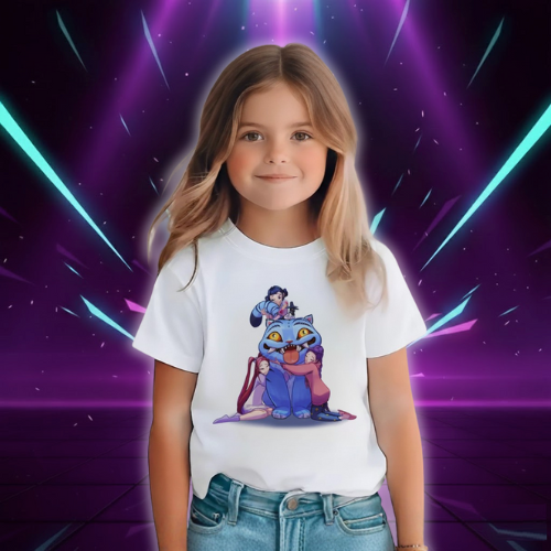 T-shirt KPop Kawaii Derpy Tiger pour Enfant