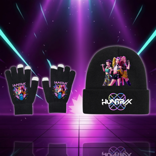 Ensemble Bonnet et Gants Huntrix Demon Hunters