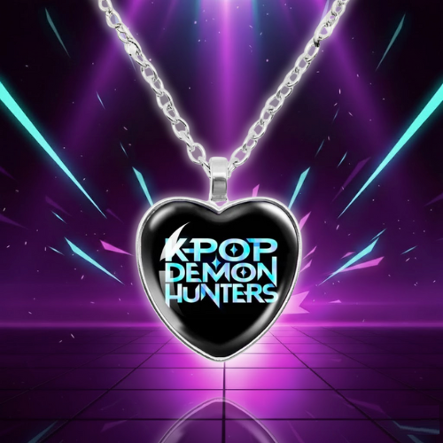 Collier KPop Demon Hunters Pendentif Coeur