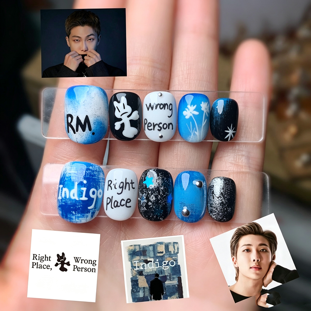 Kit de Faux Ongles K-pop RM BTS