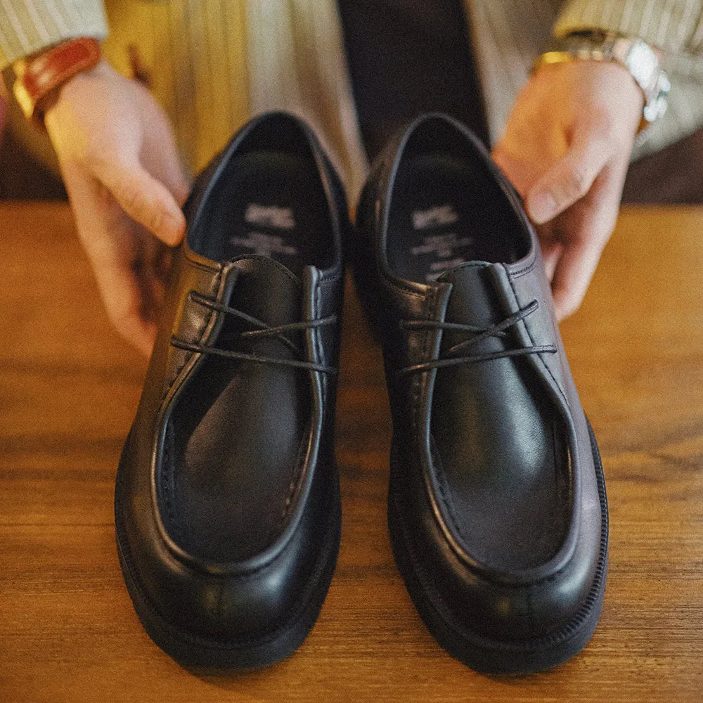 Derby Homme Cuir Noir