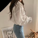 Blouse Coreenne Manche bouffante