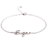 Bracelet ajustable argenté BTS