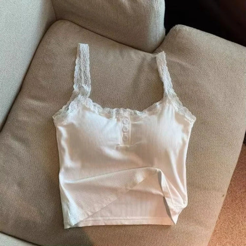 Camisole à Dentelle Lisa - groupe Blackpink