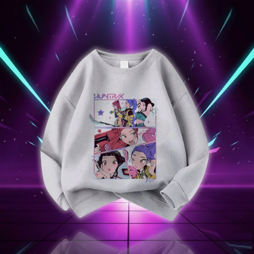 Sweatshirt Manches Longues Décontracté Générique Sweats À Capuche Fille Garçon K-Kpop Demons Hunters Huntr/X Costume Halloween Chasseurs Sweatshirt Manches Longues Décontracté Générique Sweats À Capuche Fille Garçon K-Kpop Demons Hunters Huntr/X Costume Halloween Chasseurs