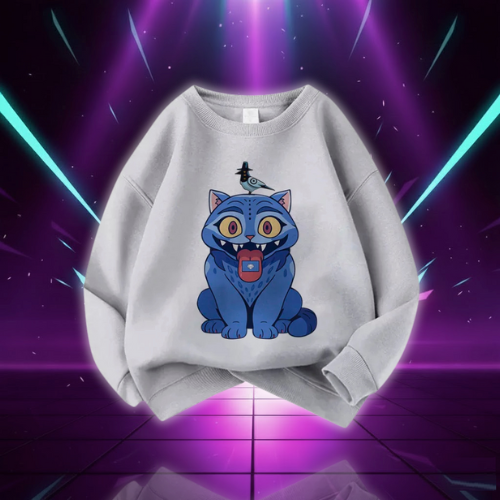 Casual Unisex  Boys Girls Movie Fans Gift Hoodie Manga Kids Huntrix Kpop Demon Hunters Children's Sweatshirt Cute Tiger Hoody (Copie)