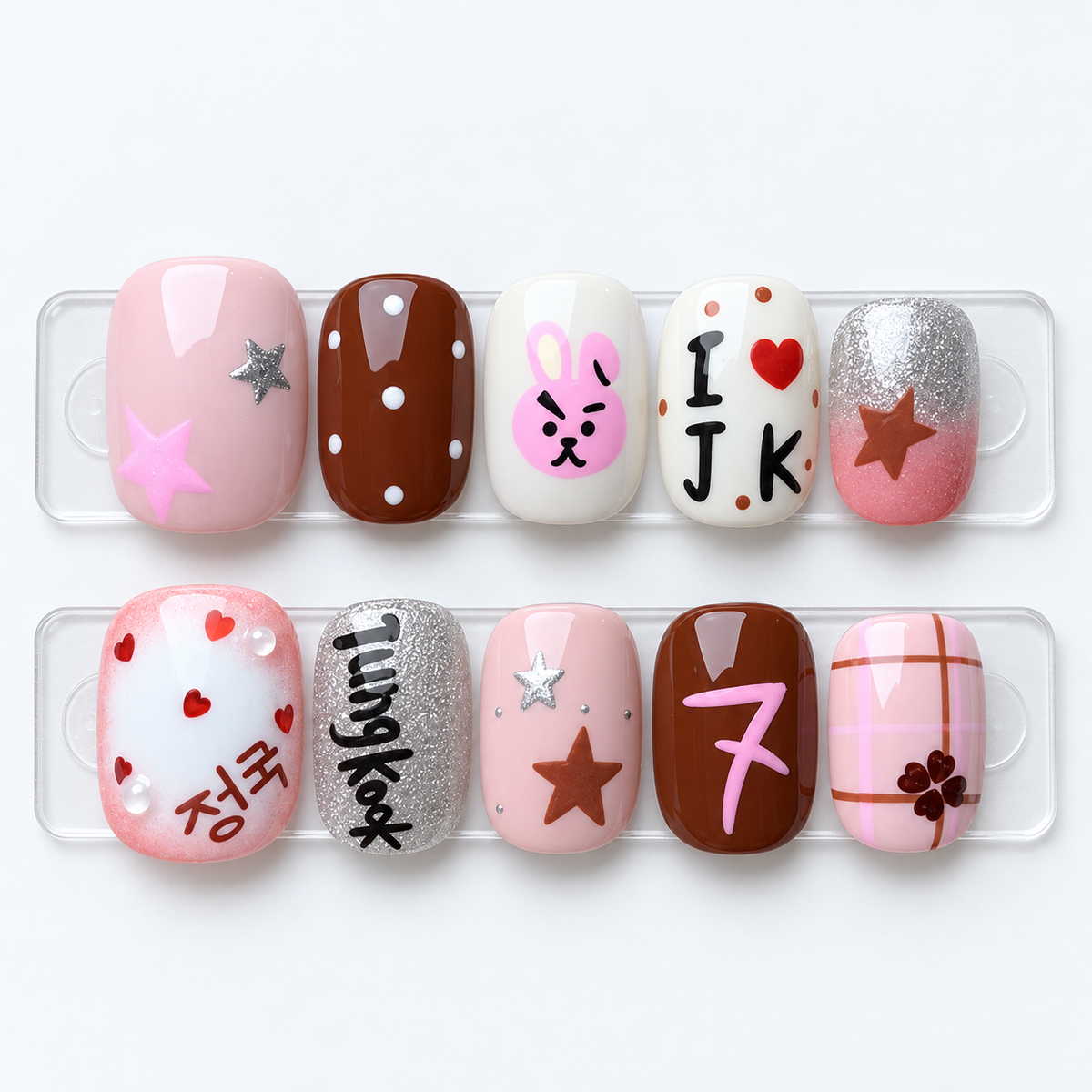 Faux Ongles Jungkook et Cooky
