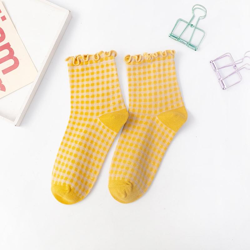 Chaussette Coreenne Damier
