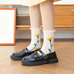 Chaussette Coreenne a Fleurs