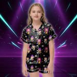 Children's pajamas Shorts Set Children Toddler Short Sleeve Print Shirts Tops Pants Outfits Button пижама детская (Copie)