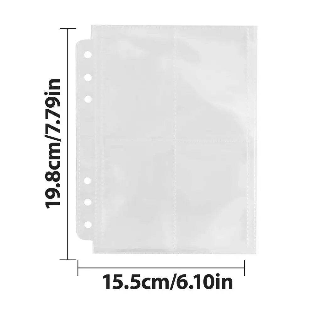 Kpop Pochettes Classeur Anneaux A5 - Album Photo Transparent 6 Anneaux Avec 160 Pochettes Et Autocollants