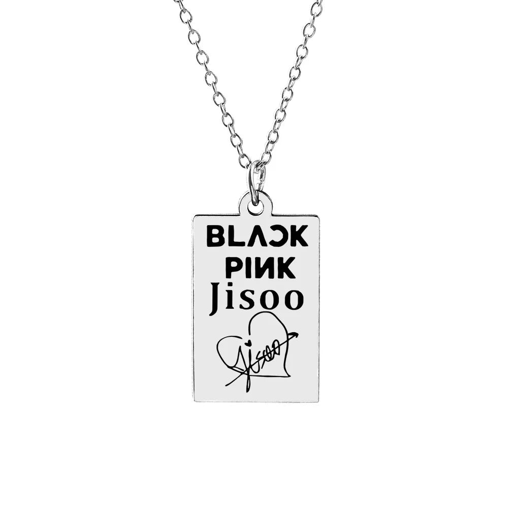 Collier Argenté Blackpink - Jisoo