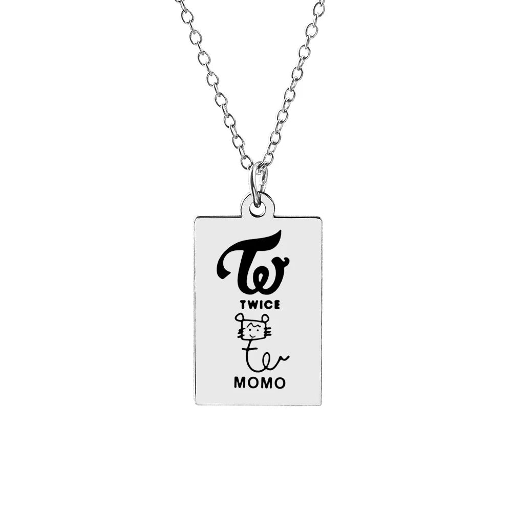 Collier Argenté Twice - Momo