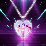 Collier KPop Demon Hunters Pendentif Coeur