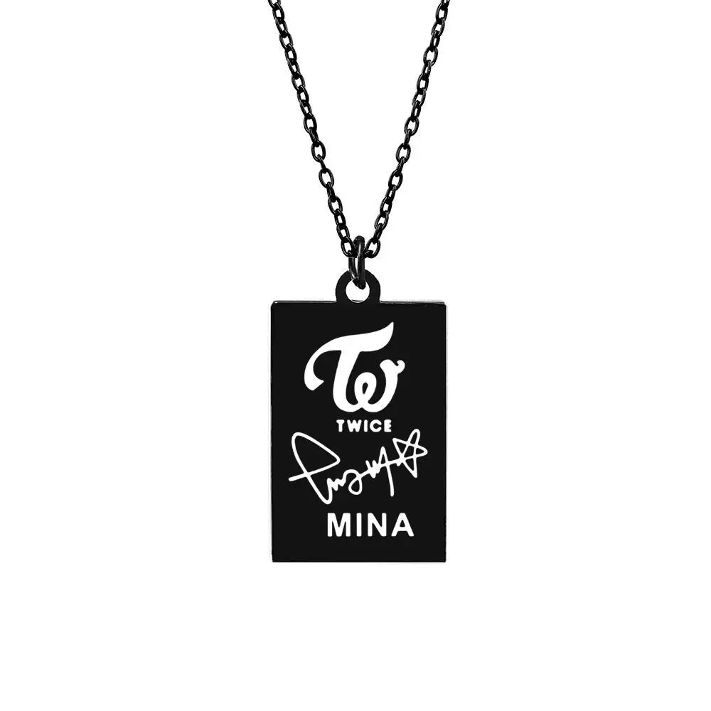 Collier Noir Twice - Mina