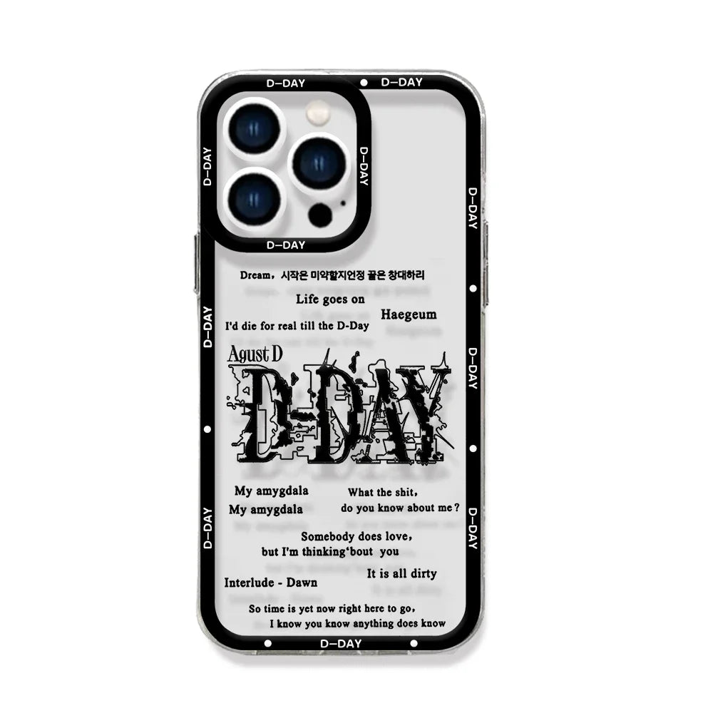 Coque de téléphone Kpop Suga D-DAY