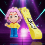 Creative Kpop Demon Hunters Little Tiger Keychain Pendant Cartoon Anime Monster Hunt Girl Key Ring Bag Hanging Decoration Gift