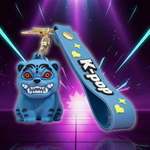 Creative Kpop Demon Hunters Little Tiger Keychain Pendant Cartoon Anime Monster Hunt Girl Key Ring Bag Hanging Decoration Gift