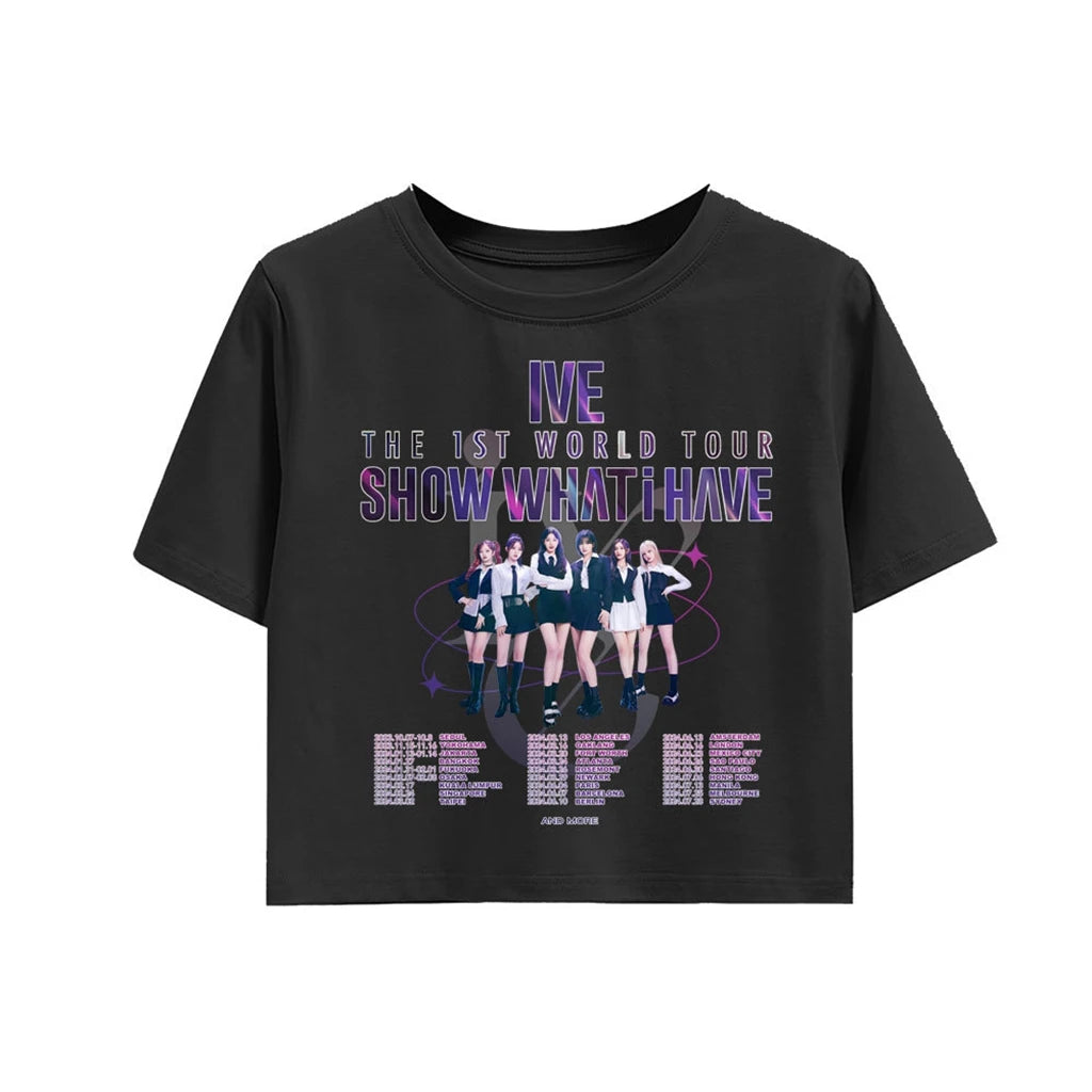 Crop T-shirt KPOP - Groupe IVE